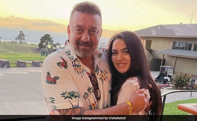 Foto de Sanjay Dutt  & su  Hija  Trishala Dutt