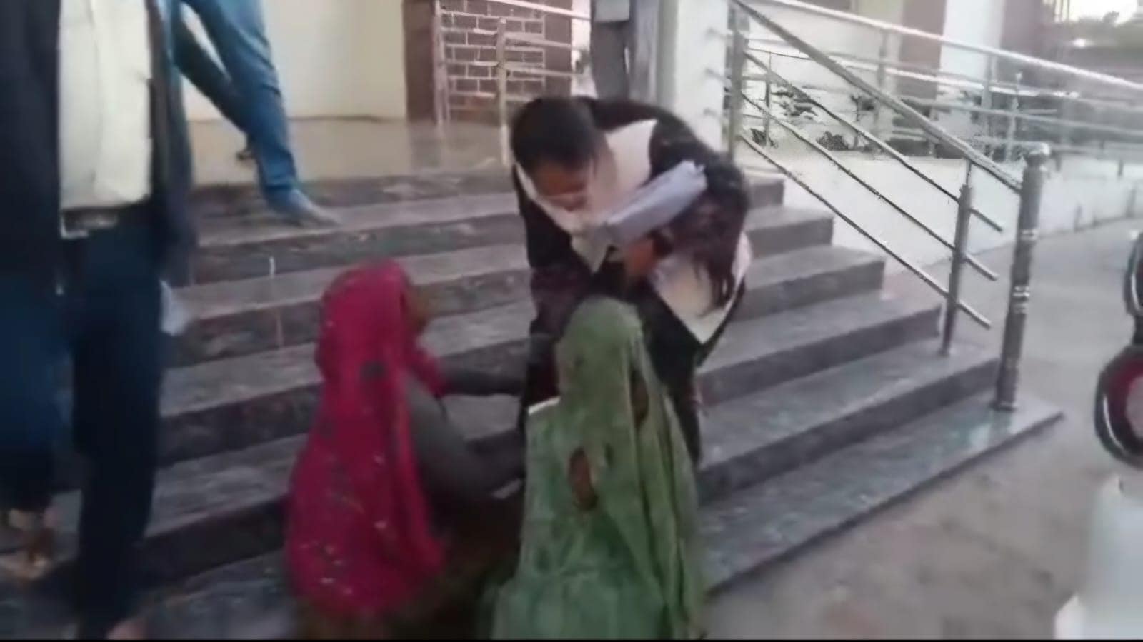 Tribal Women Fall At Officer's Feet In Madhya Pradesh, Plead For Justice