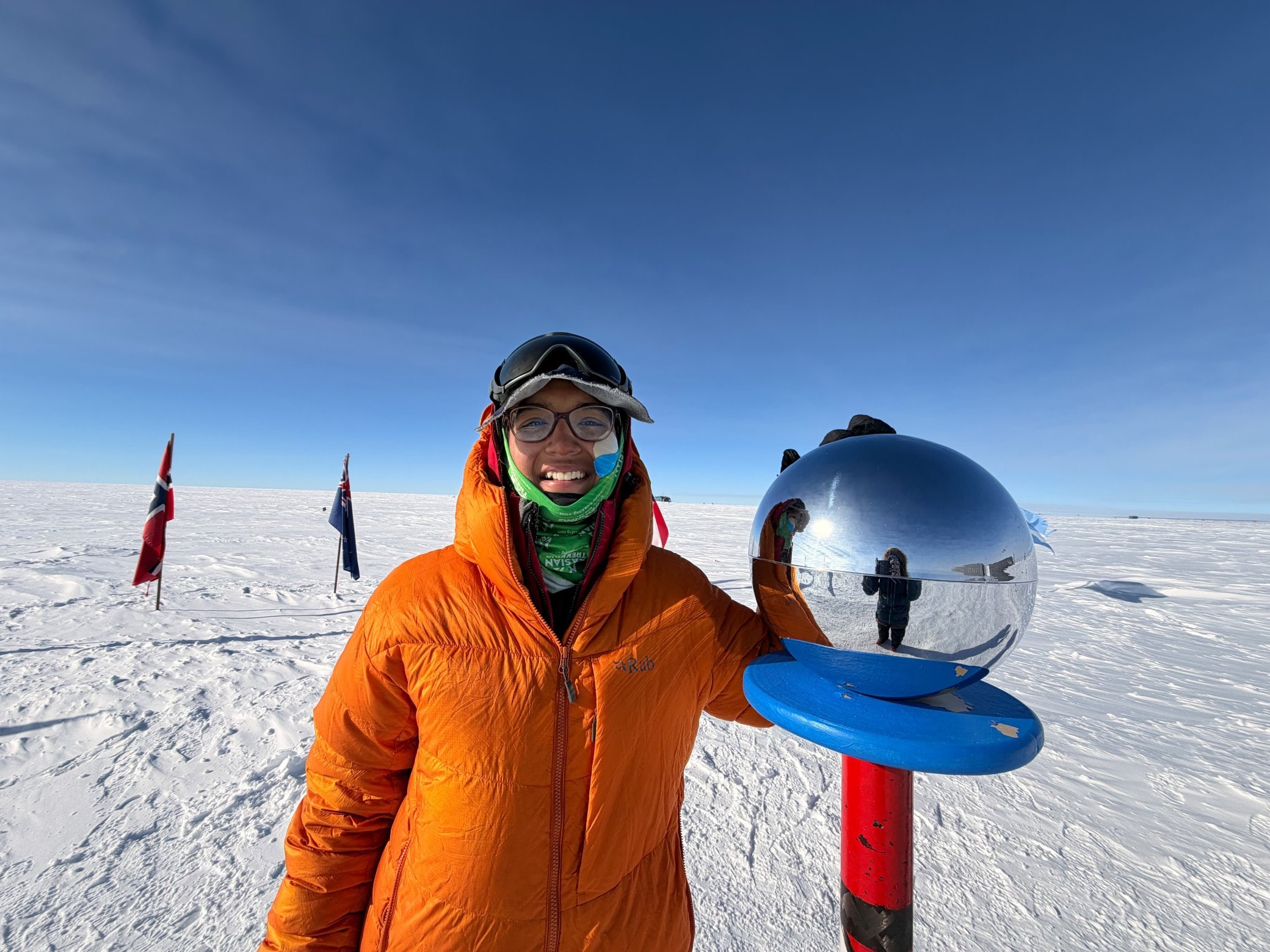 18&Year&Old Skis To South Pole In &30 Degrees Celsius, Sets National Record