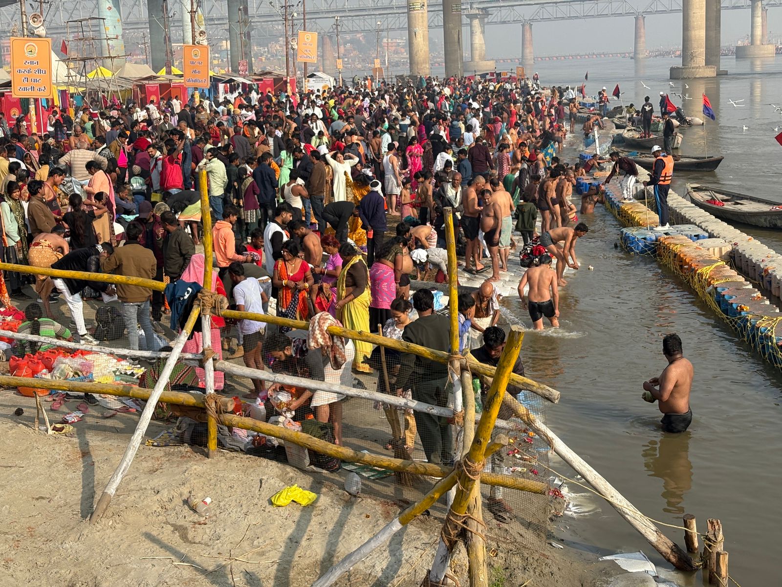 Over 9 Lakh Devotees Take Holy Dip In Prayagraj On Ekadashi