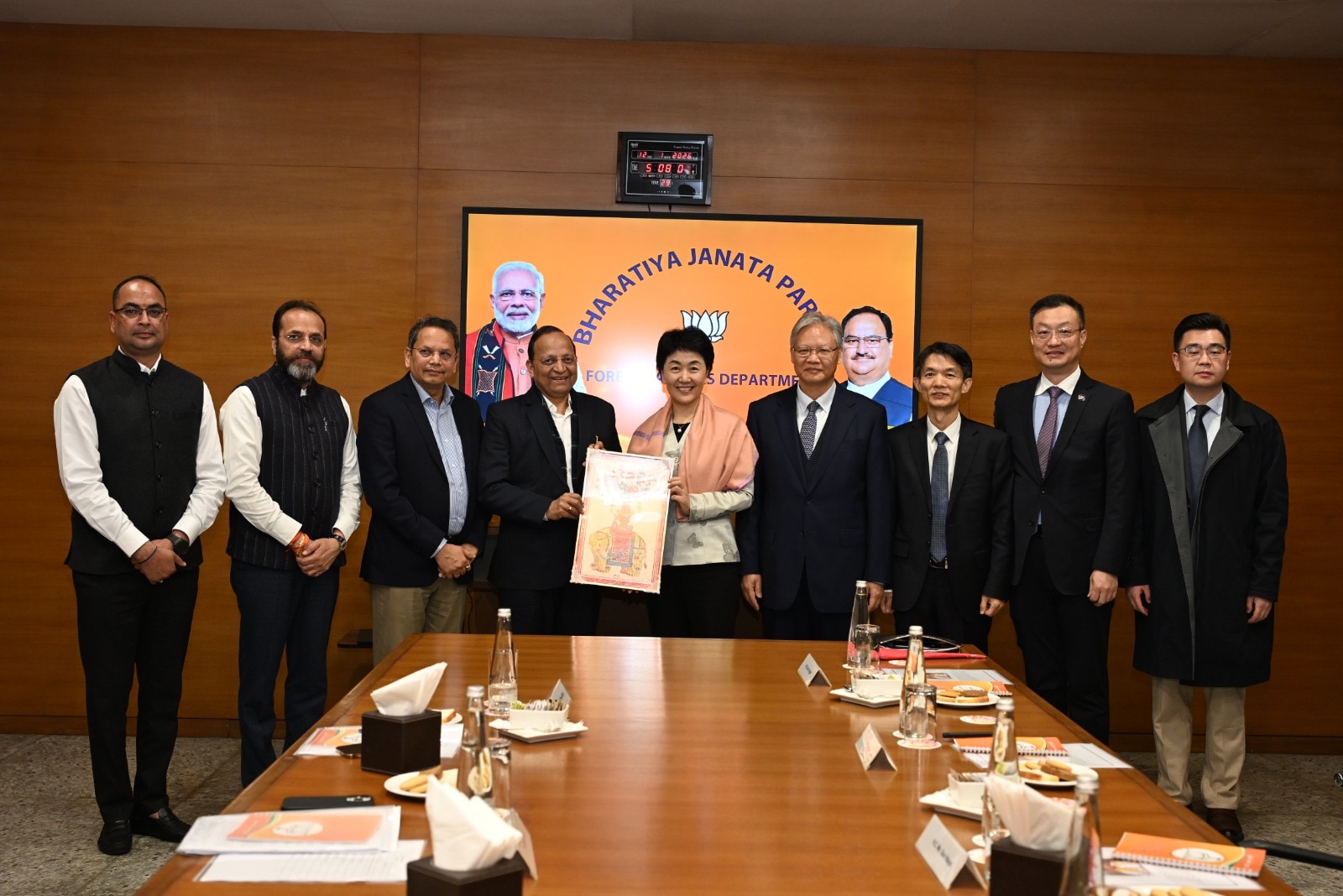 Delegation From Communist Party Of China Visits BJP Headquarters In Delhi