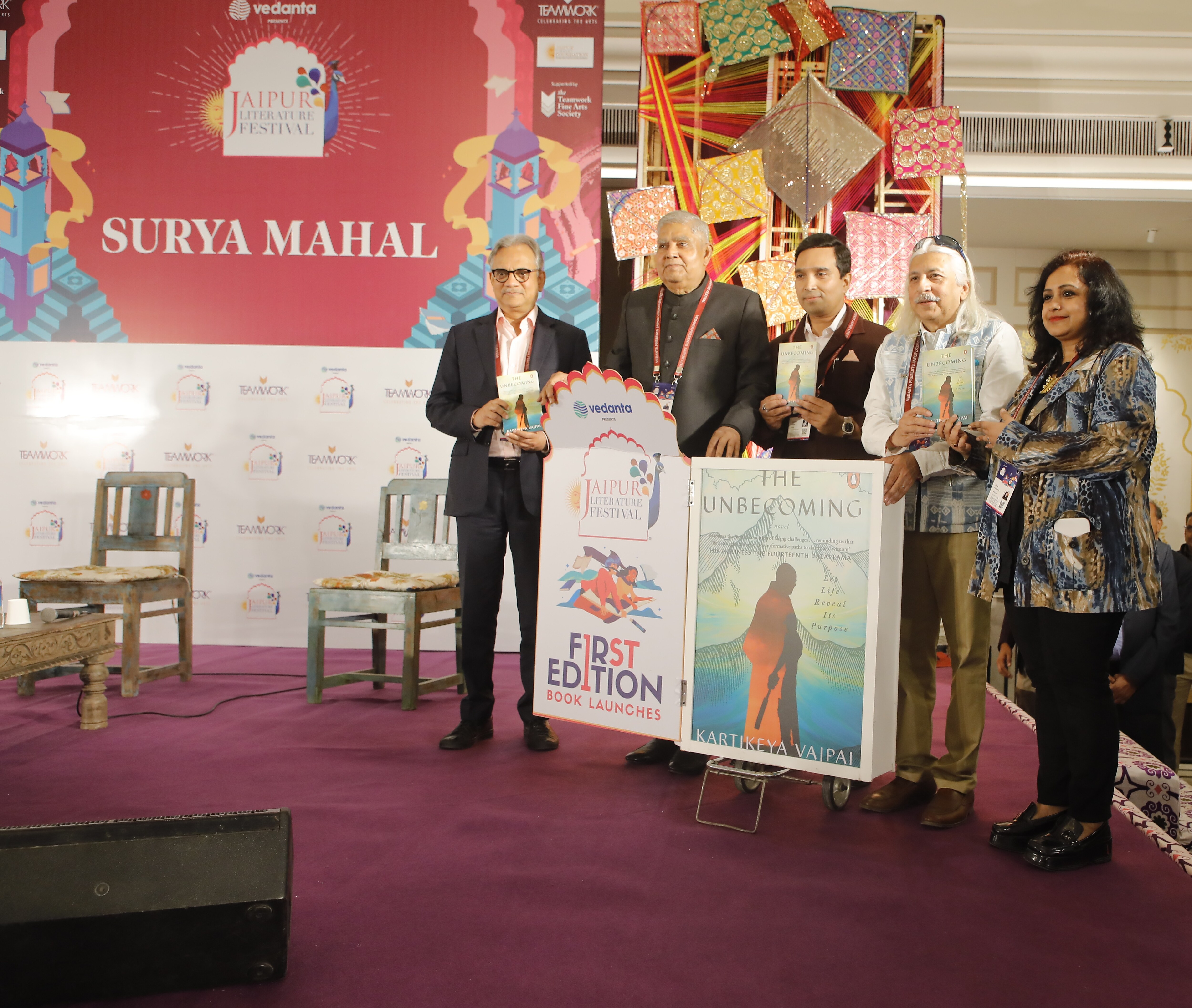 Jagdeep Dhankhar's Rare Appearance For Son&In&Law's Book Release At Jaipur Literature Festival
