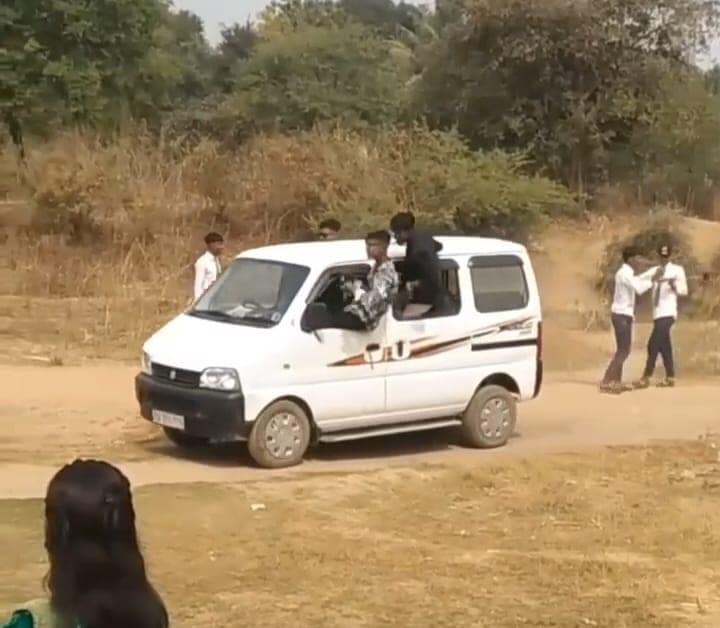 Gen&Z Stunt Show On Tractors, Cars Turns Chhattisgarh School Roads Into Danger Zones
