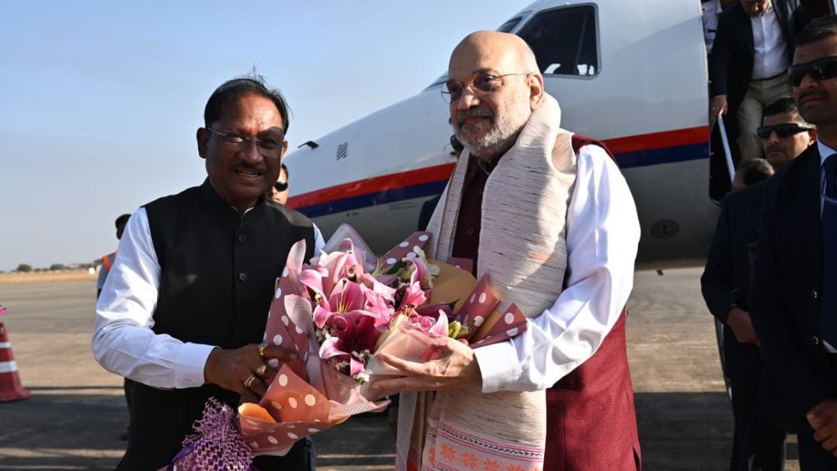 Amit Shah Lands In Raipur For Final Push Against Maoists By March 31