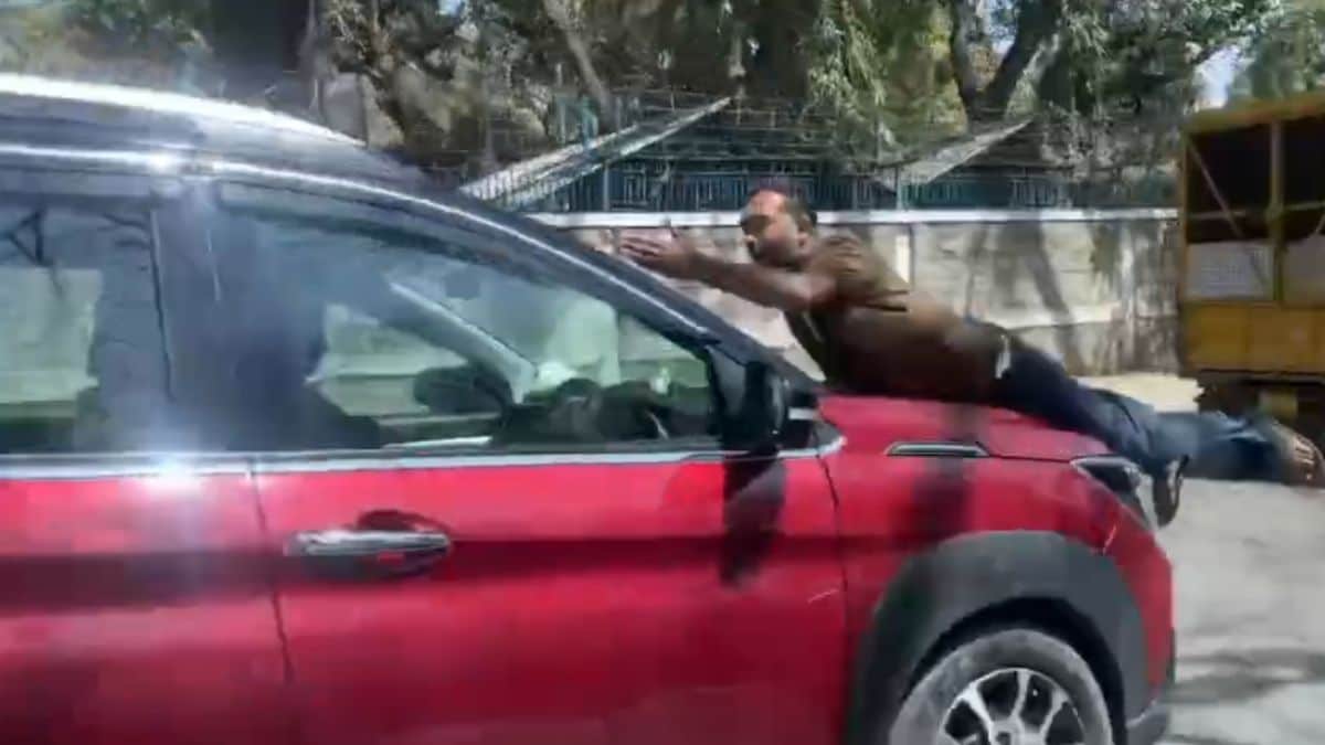 Video: Bengaluru SUV Driver Tries To Run Man Over, Drives With Him On Bonnet