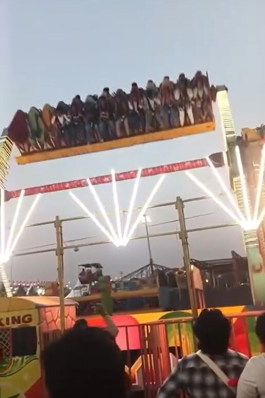 Video: The Horrific Moment 'Tsunami' Ride Snapped Mid&Air At Surajkund Mela