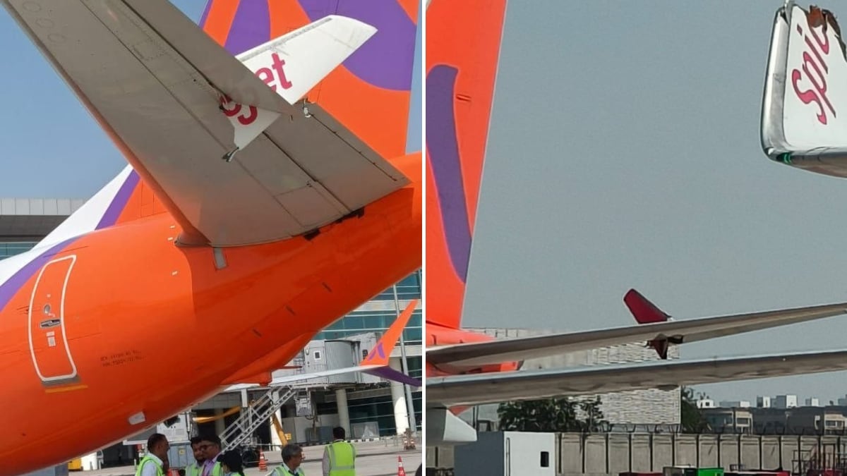 SpiceJet Plane Winglet Breaks, Gets Stuck In Akasa Jet It Hit In Delhi