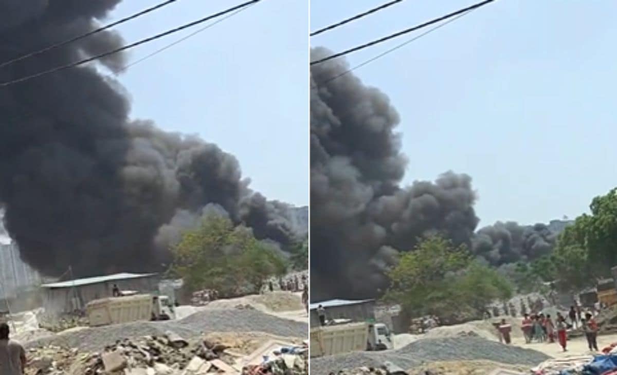 Massive Fire Reduces 150 Homes To Ashes In Ghaziabad Slum