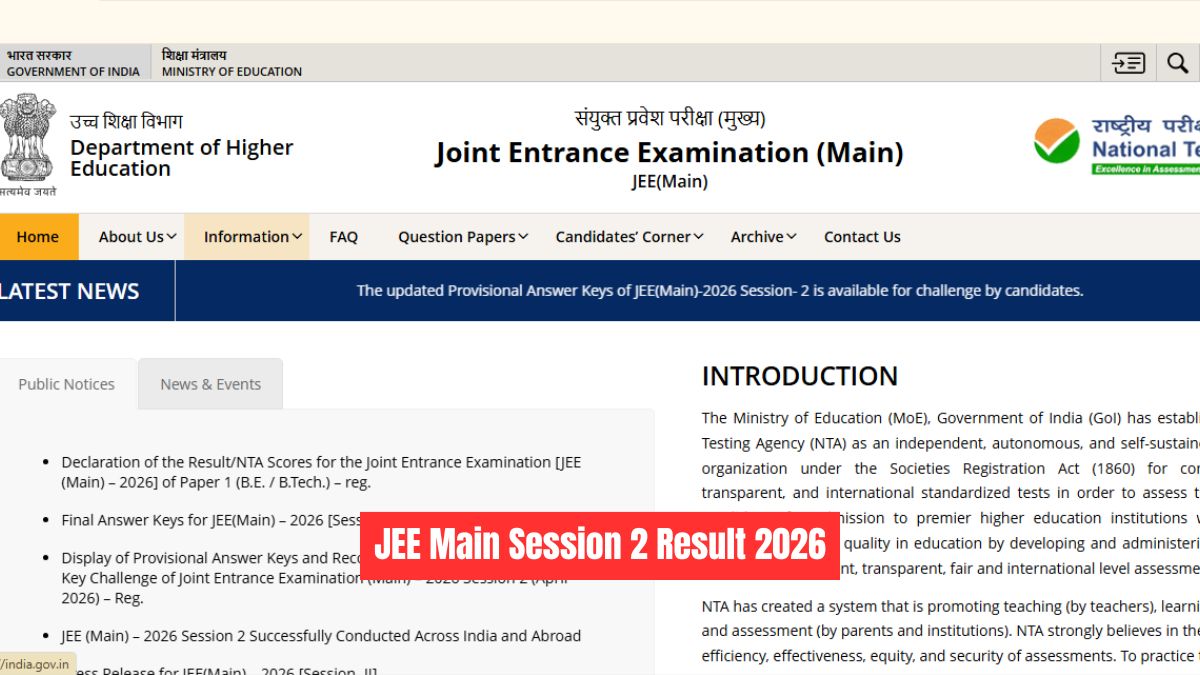 JEE Main Result Download Link Unresponsive Amid Lakhs Of Aspirants Logging In For Session 2 Scorecards