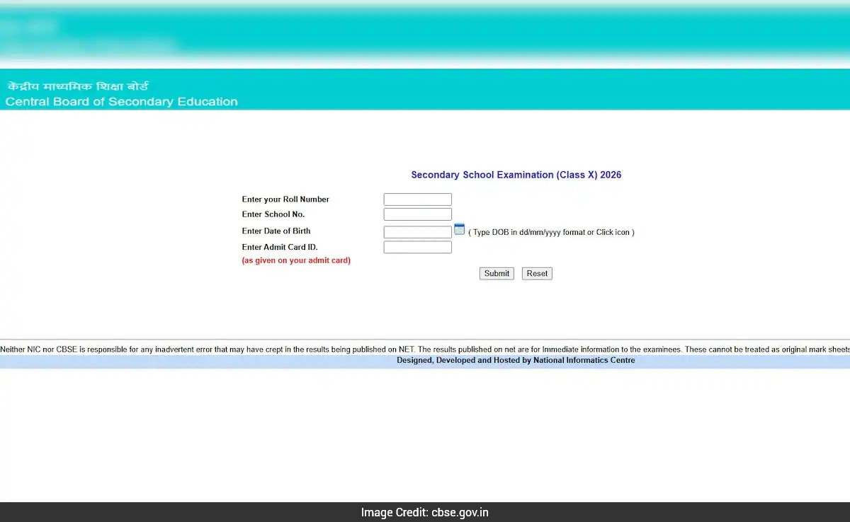 CBSE Class 10 Result 2026 Out: 93.70% Students Pass, Download Link Here
