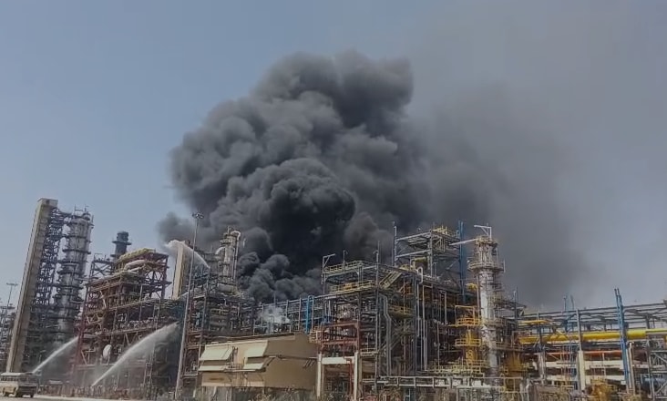Video: Fire At Rajasthan Refinery Day Before Its Inauguration By PM Modi