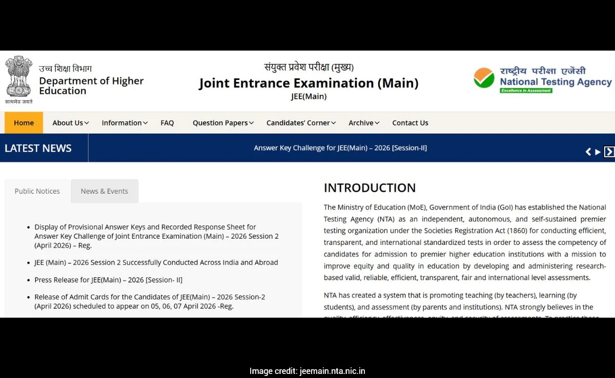JEE Main 2026 Session 2 Result Soon: NTA To Release Scorecards, Cut&off,  Final Answer Key