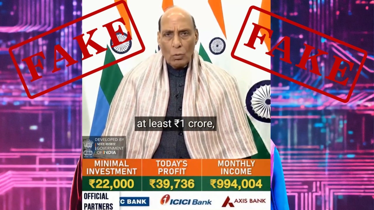 Deepfake Video Of Rajnath Singh Used To Promise Returns Of Rs 15 Lakh A Month