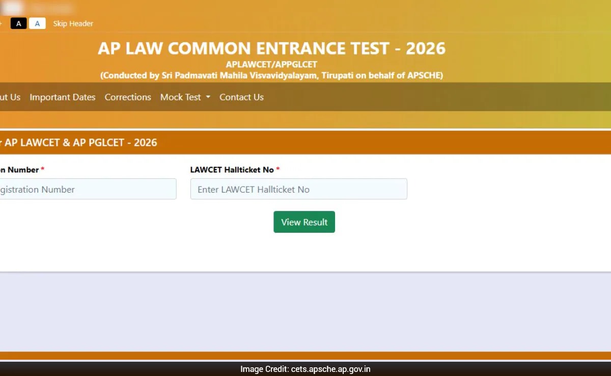 Andhra Pradesh LAWCET Result 2026 And Final Answer Key Out, Direct Link Here