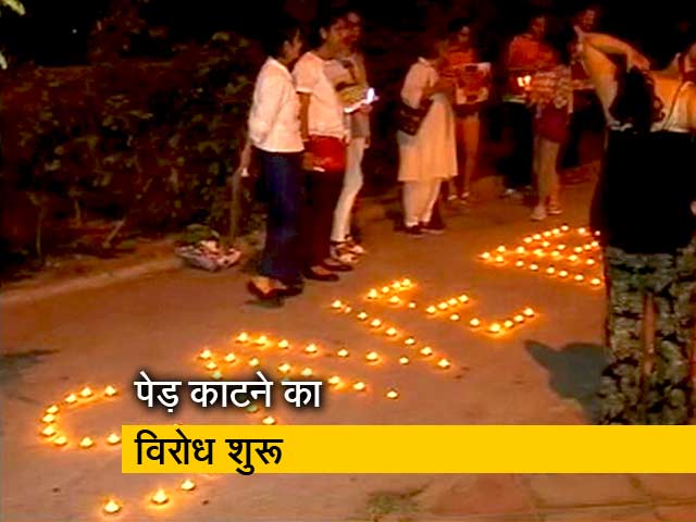 दिल्ली में घर के लिए 17 हज़ार पेड़ होंगे 'बलिदान, विरोध शुरू