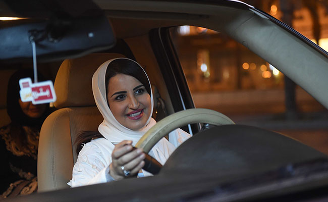 As Saudi Ends Ban, Riyadh Erupts In Midnight Cheers For A Woman In A Car