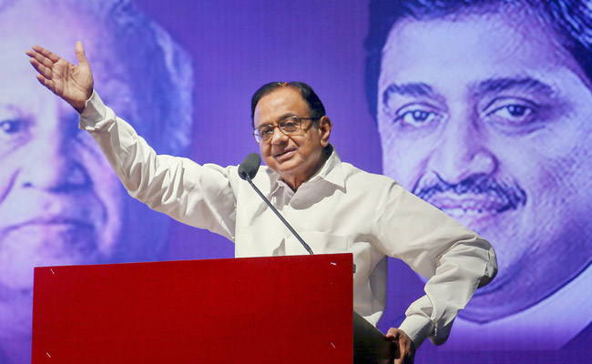 P Chidambaram Says His Forecast On Growth Rate Cut, Has Come True