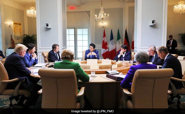 That G7 photo: Who’s trumping whom? It’s perspective, stupid