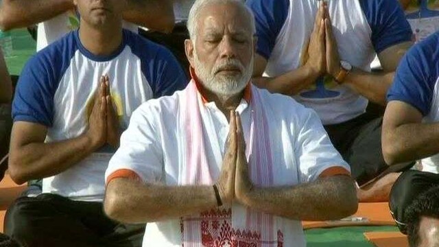The Prime Minister said that yoga is beautiful because it is "ancient yet modern".
