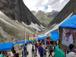 Amarnath Yatra Resumes, 6,162 Pilgrims Leave For Holy Cave Amarnath Yatra Resumes, 6,162 Pilgrims Leave For Holy Cave