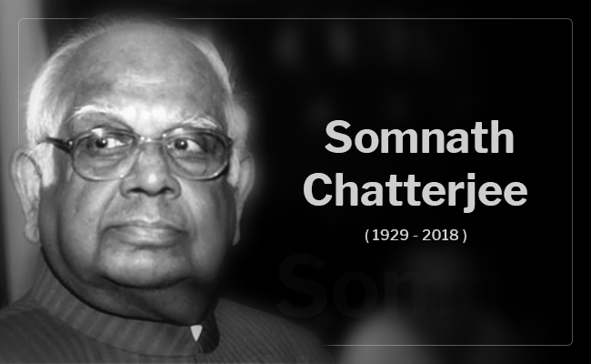 Somnath Chatterjee, Former Lok Sabha Speaker, Dies At 89