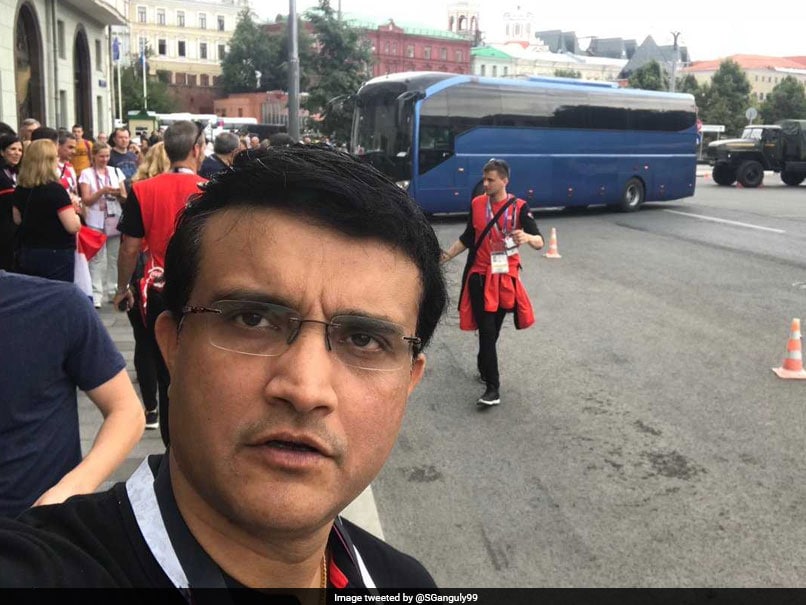 World Cup 2018: Sourav Ganguly Arrives In Moscow For France vs Croatia Final World Cup 2018: Sourav Ganguly Arrives In Moscow For France vs Croatia Final
