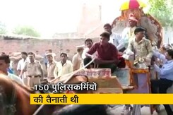 नेशनल रिपोर्टर : कड़े पहरे के बीच दलित की शादी नेशनल रिपोर्टर : कड़े पहरे के बीच दलित की शादी