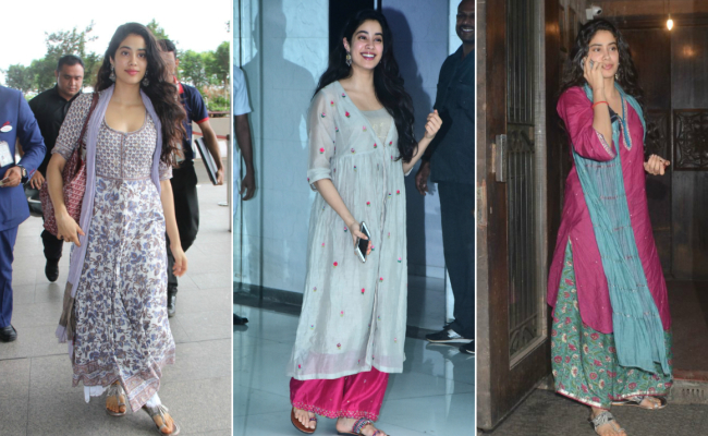 <i>Desi</i> Girl Janhvi Kapoor Shows Major Love For Florals