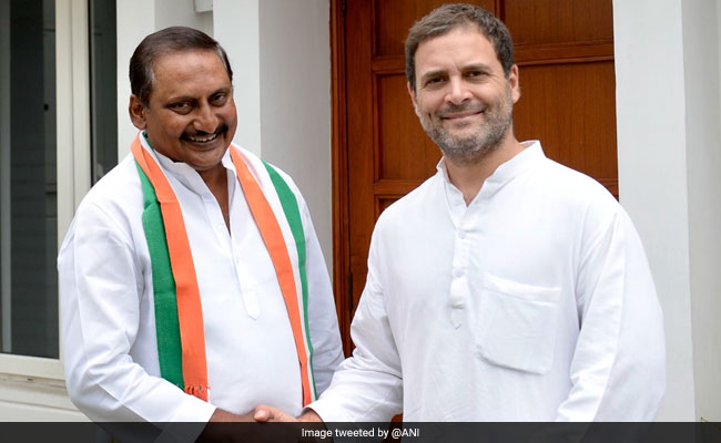 Ex-Chief Minister Of Undivided Andhra Kiran Kumar Reddy Rejoins Congress