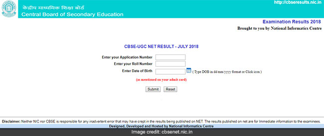 CBSE Declares UGC NET Result