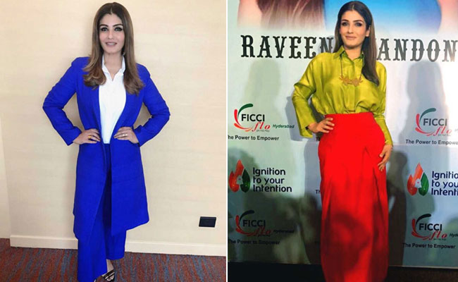 5 Times Raveena Tandon Rocked The Colour Blocking Trend