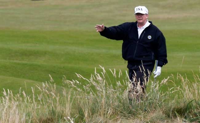 Trump's Trip To Scotland Blurs World Affairs As His New Golf Course Opens