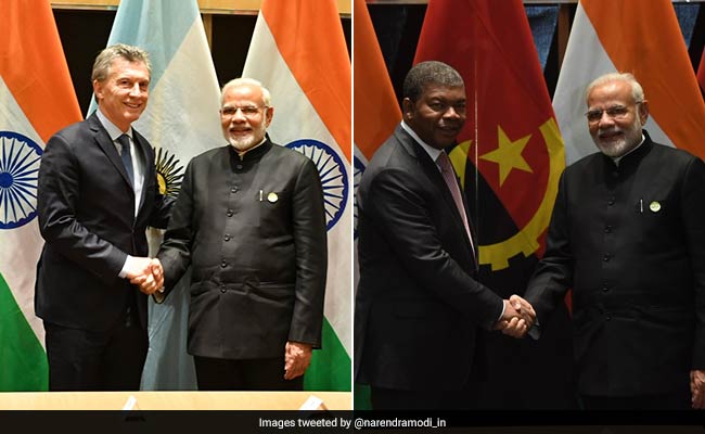 PM Modi Meets Leaders Of Angola, Argentina On Sidelines Of BRICS Summit