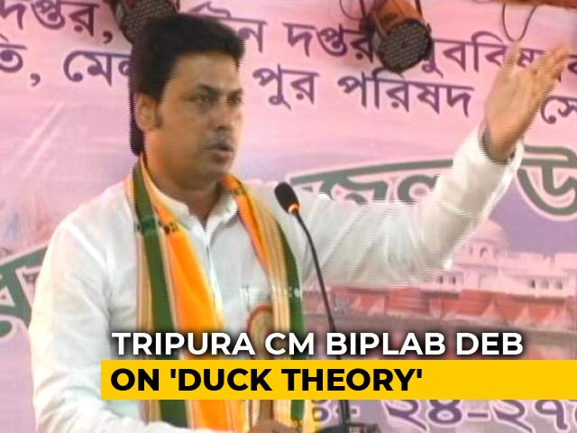 Biplab Deb's Latest Nugget Involves Ducks And Rural Economy. Go Figure