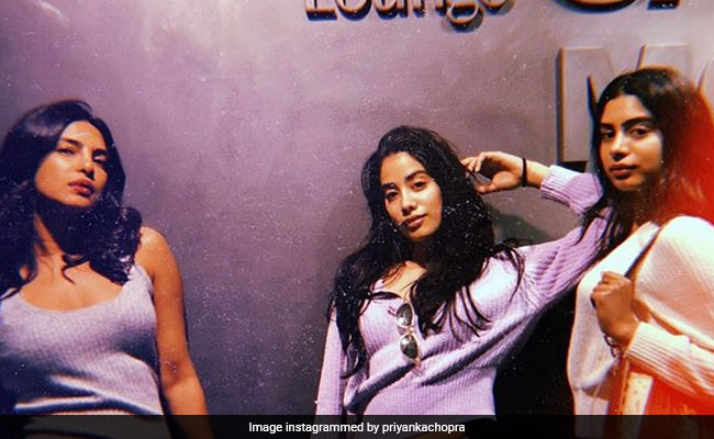 Priyanka Chopra Bonds With Kapoor Sisters Janhvi And Khushi. See Pics