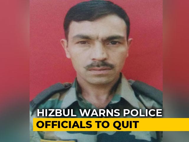 "Resign Or Die": Hizbul's Video Threat To Jammu And Kashmir Security Men