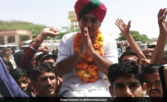 Manvendra Singh A "Parachute Candidate", Says Vasundhara Raje's Son