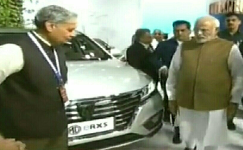 MG ERX5 Electric SUV Showcased At The Global Mobility Summit