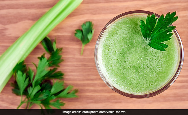 Celery pairs nicely in juice with carrots, beets and ginger.