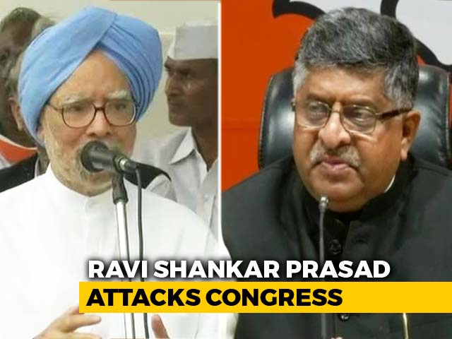 Ravi Shankar Prasad Challenges Manmohan Singh Over Fuel Price Hike