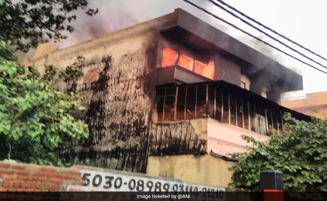 Massive Fire Breaks Out In Factory In Delhi
