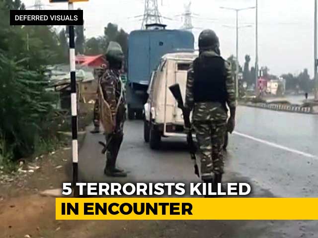 5 Terrorists Killed In Fierce Encounter In South Kashmir's Kulgam