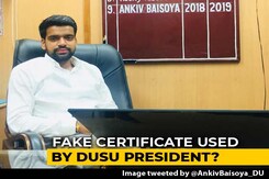 Delhi University's New Student Body Chief's Marksheet Fake, Says College Delhi University's New Student Body Chief's Marksheet Fake, Says College