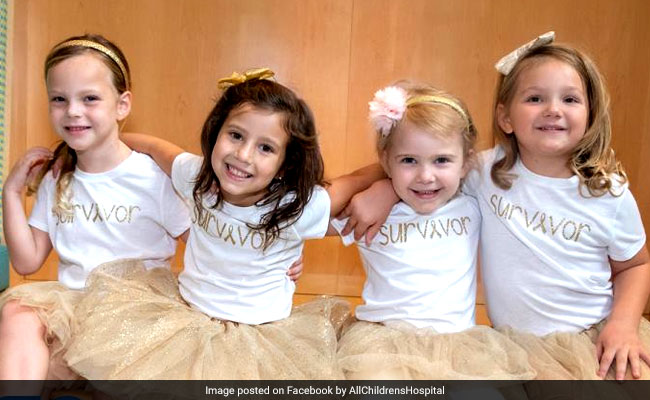 Four Girls Who Beat Cancer Together Reunite For Heartwarming Photograph