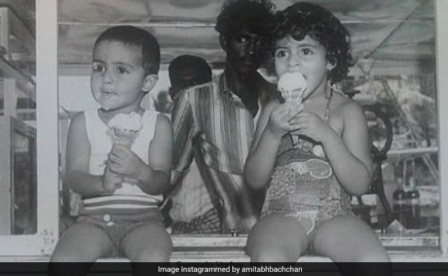 The 2 Little Ice Cream-Eating Bachchans In Amitabh Bachchan's Pic Have Come A Long Way
