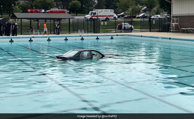 Driving Lesson In Maryland Ends With Car In Swimming Pool