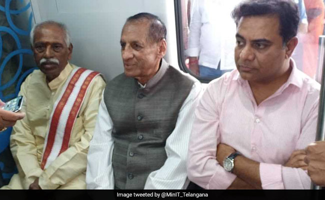 After Inaugurating Metro, Telangana Governor Rides Bicycle To Raj Bhavan