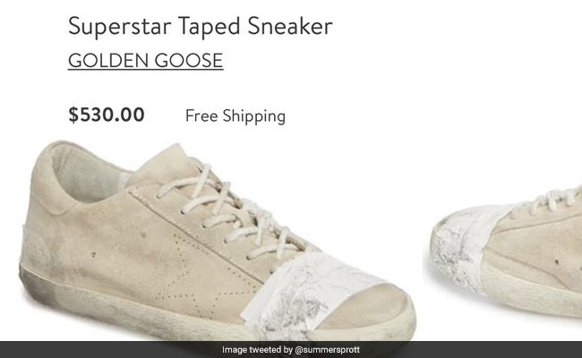 Massive Backlash Against Expensive 'Taped Up' Sneakers For Glorifying Poverty