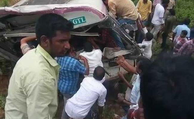 At Least 15 Killed, 20 Injured As Bus Falls Into Valley In Telangana