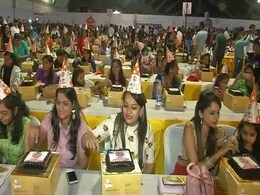 Born On PM Modi Birthday, Over 1200 Cut Cake Together To Set World Record Born On PM Modi Birthday, Over 1200 Cut Cake Together To Set World Record